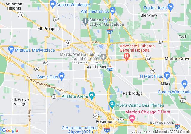 Google Map image for Des Plaines, Illinois