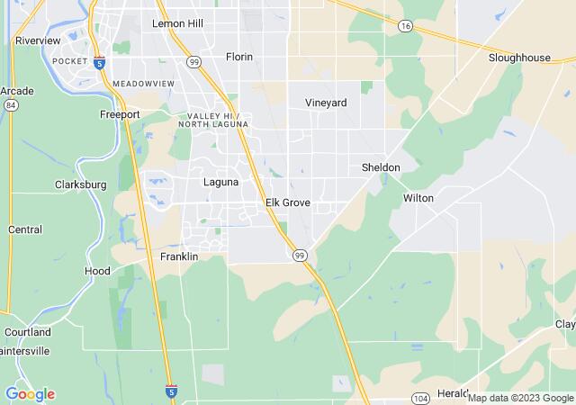 Google Map image for Elk Grove, California