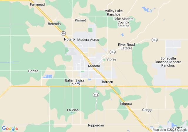 Google Map image for Madera, California