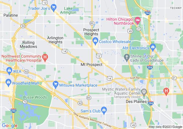 Google Map image for Mount Prospect, Illinois