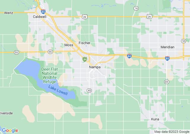 Google Map image for Nampa, Idaho