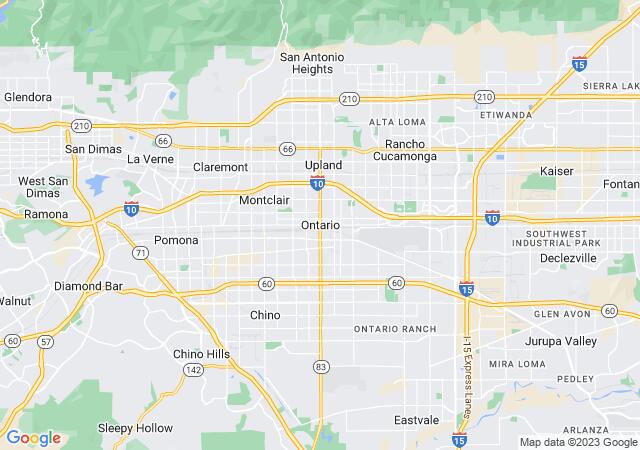 Google Map image for Ontario, California