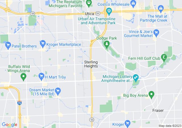 Google Map image for Sterling Heights, Michigan