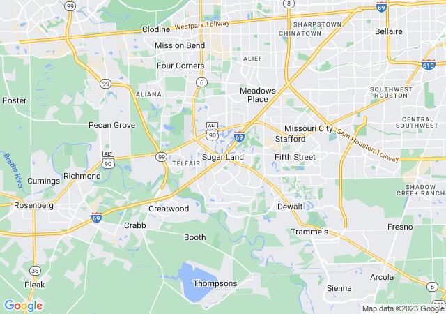 Google Map image for Sugar Land, Texas