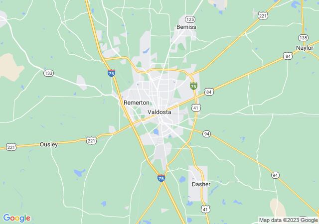 Google Map image for Valdosta, Georgia