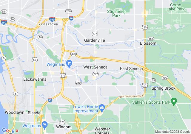 Google Map image for West Seneca, New York